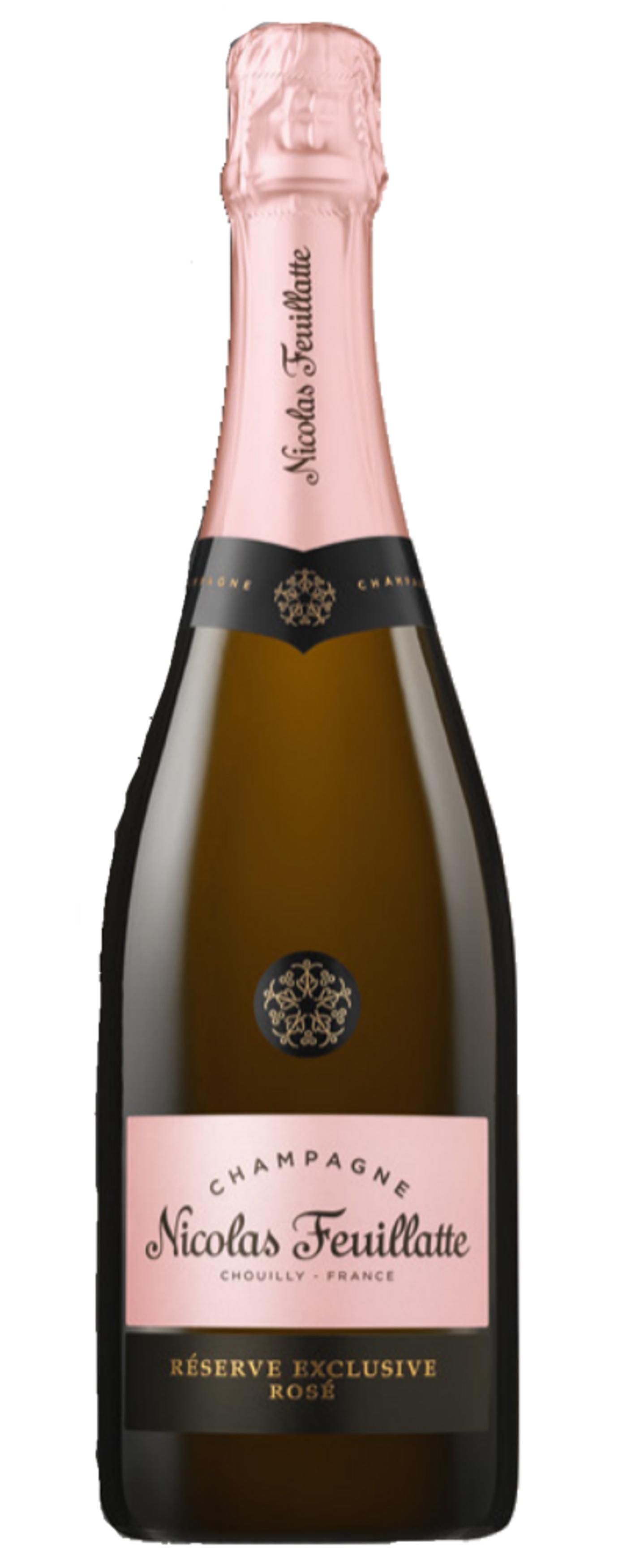 Champagnerflasche Nicolas Feuillatte Rosé, exklusiv, Frankreich, Champagner