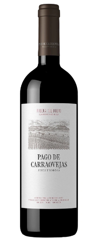Wein, Pago de Carraovejas, Ribera del Duero, Rotwein, Flasche, Etikett, Weinanbaugebiet, Spanien