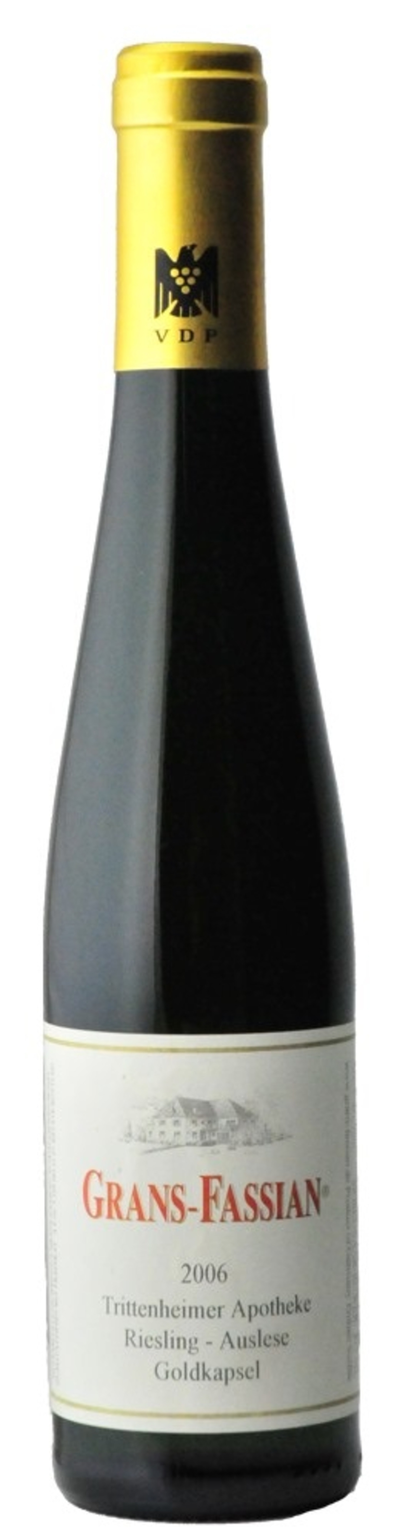 Weinflasche Grans-Fassian 2006 Trittenheimer Apotheke Riesling Auslese Goldkapsel