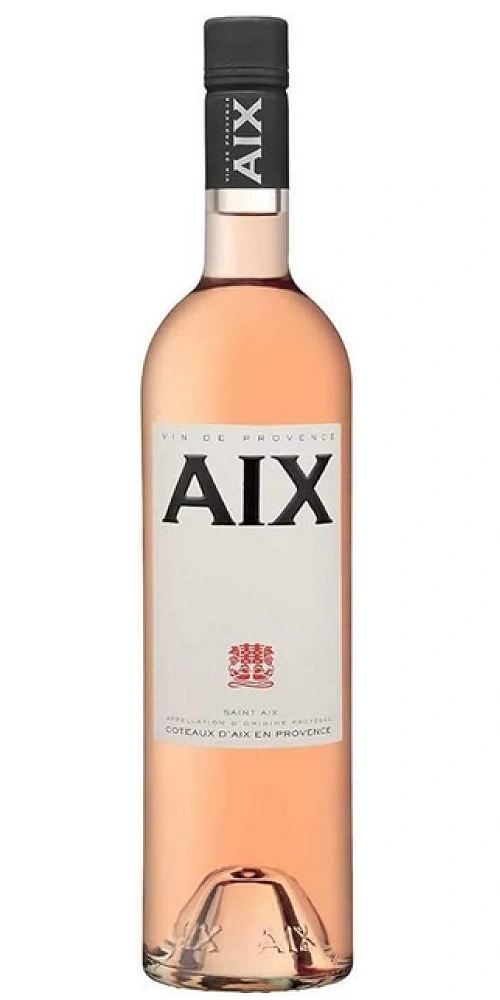 Eine Flasche Roséwein von AIX aus der Provence