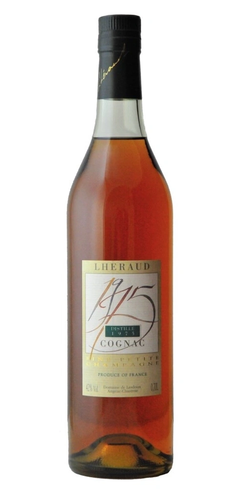 Lheraud 1975 Cognac Flasche mit Etikett