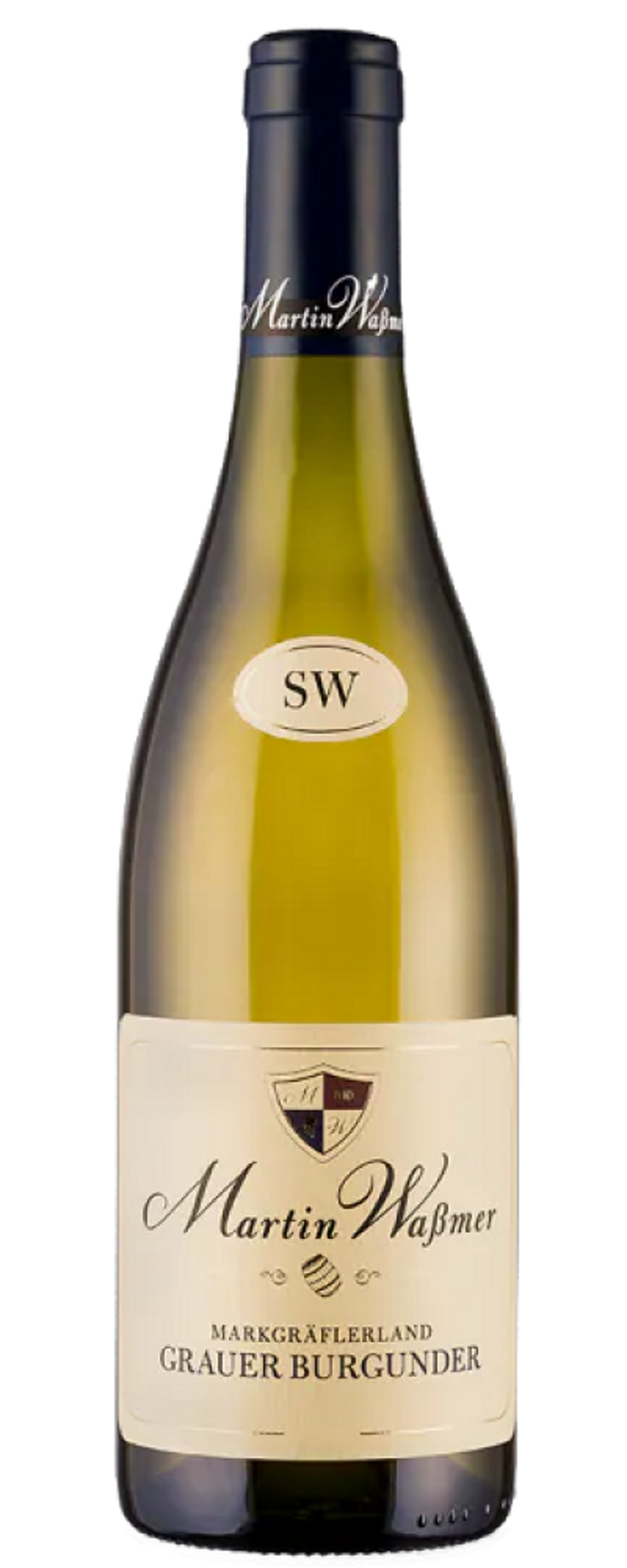 Weinflasche von Martin Waßmer, Grauer Burgunder, Markgräflerland, Weißwein