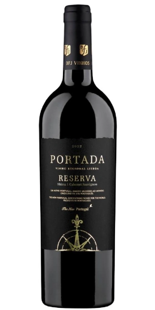 Portada Reserva Shiraz Cabernet Sauvignon Rotwein Flasche mit Etikett