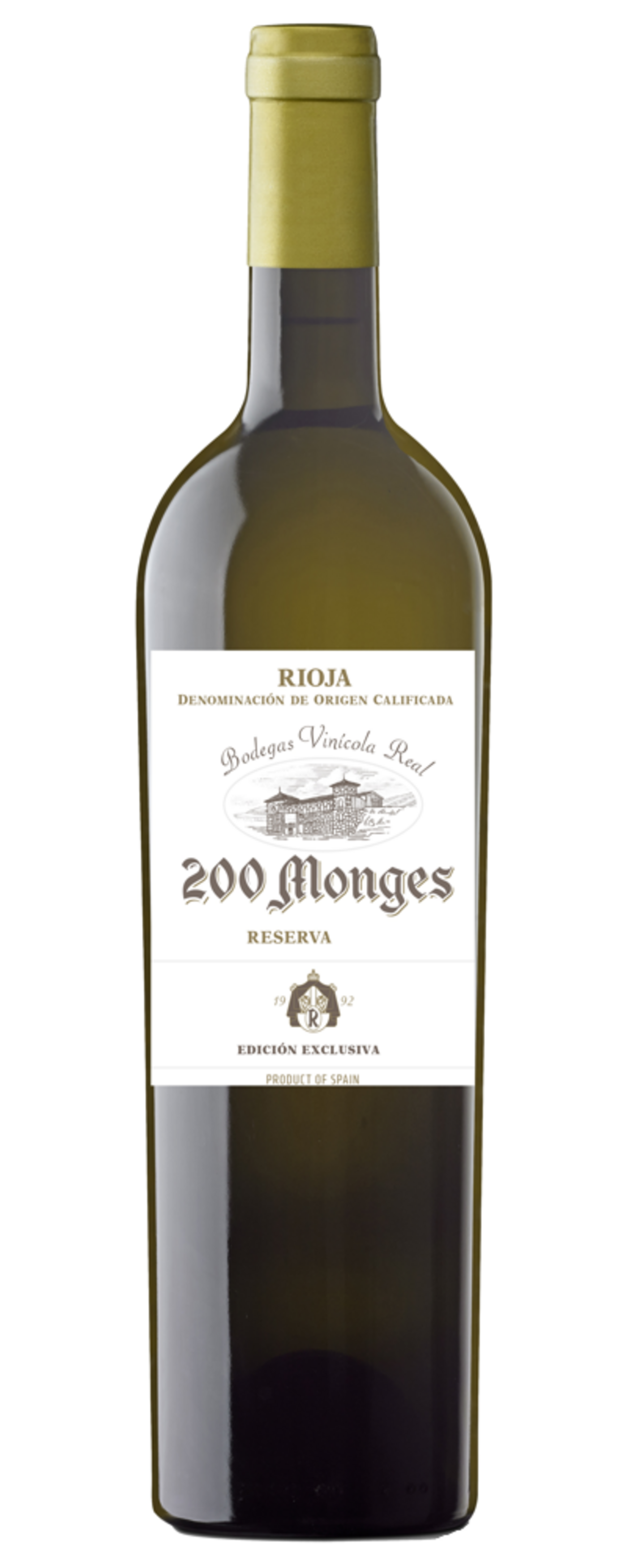Wein, Rioja, 200 Monges, Reserva, Edición Exclusiva, Produkt aus Spanien, Weinflasche