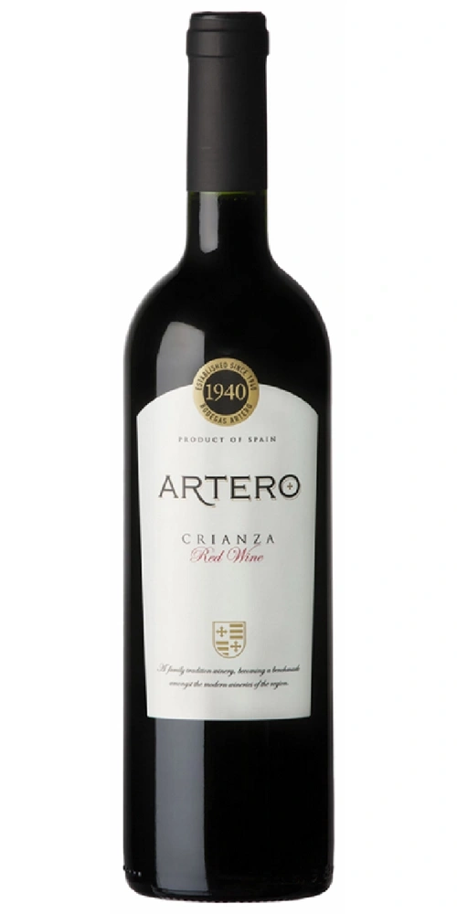 Rotweinflasche "Artero Crianza" von Bodegas Artero, Spanien, seit 1940