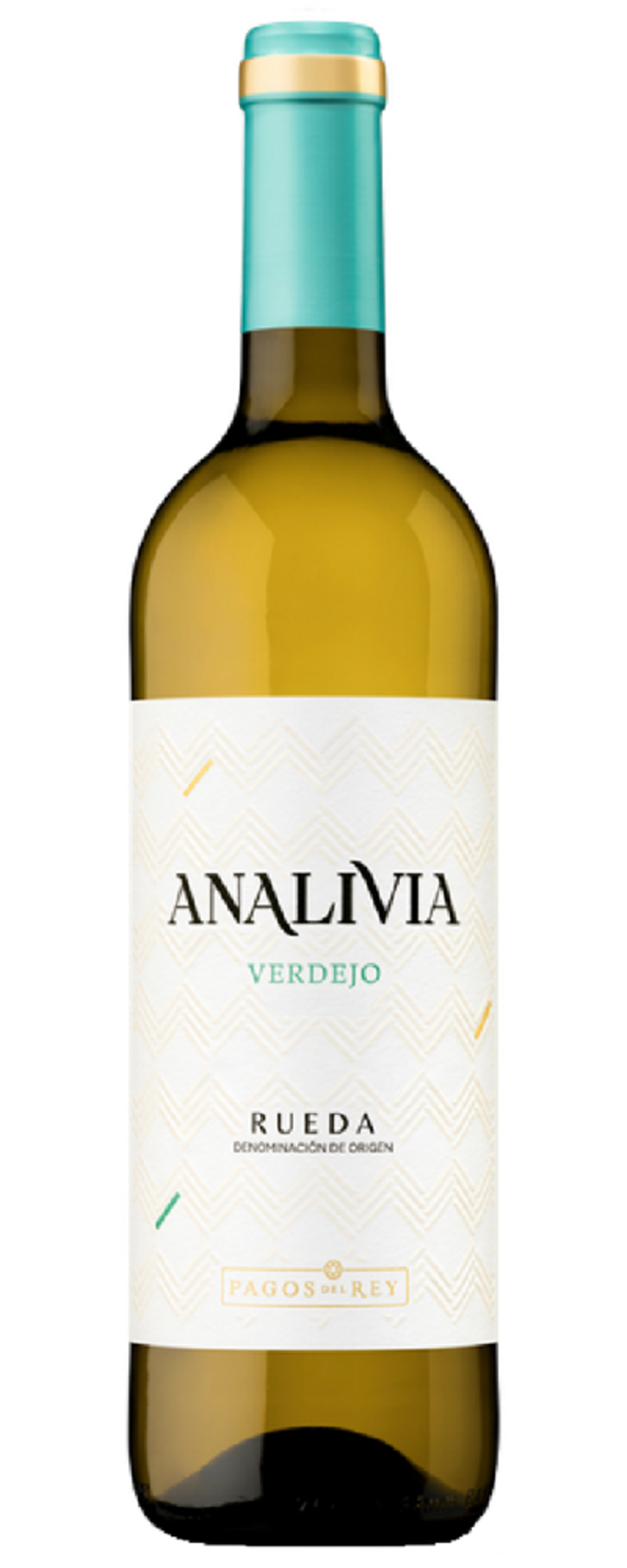 Weinflasche Analivia Verdejo, Rueda, Pagos del Rey, Weißwein, Flasche, Etikett
