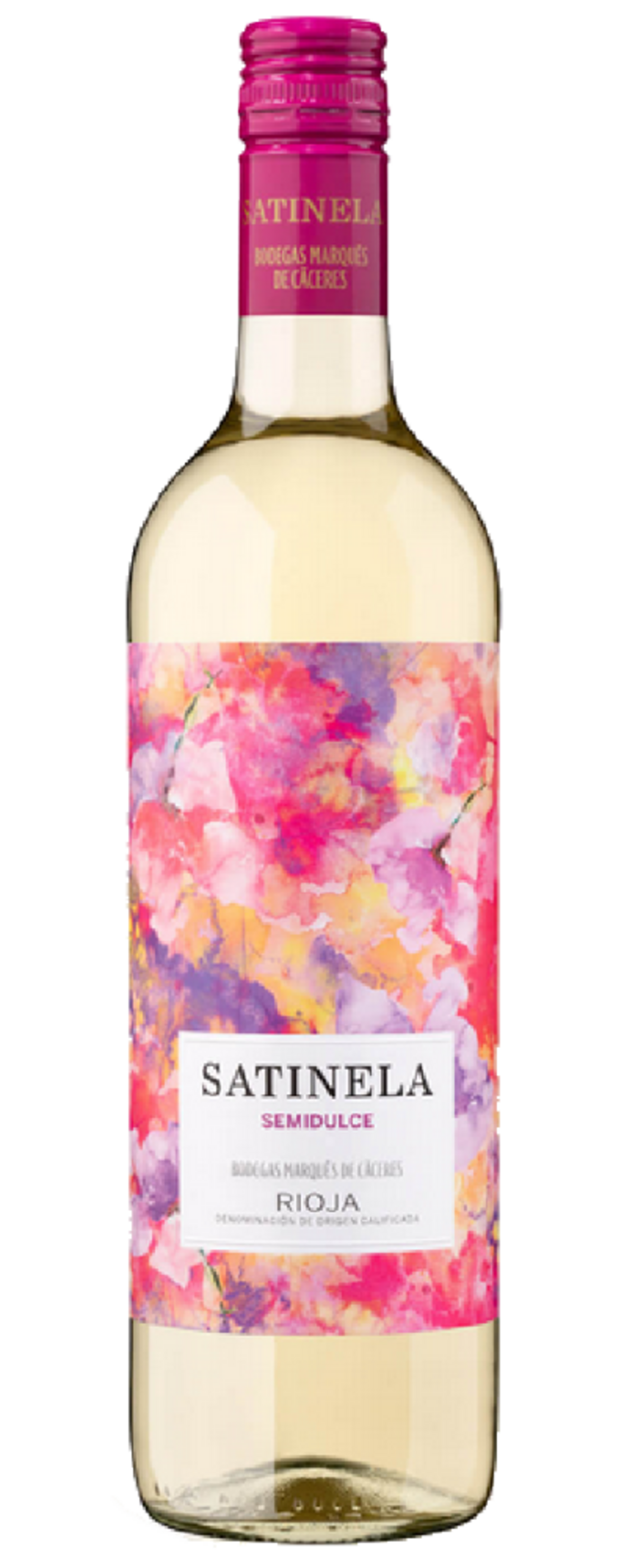Wein, Satinela, Semidulce, Rioja, Bodegas Marques de Caceres, Blumenmuster, rosa, weiß