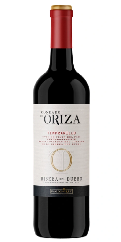 Eine Flasche Rotwein von Condado de Oriza Tempranillo
