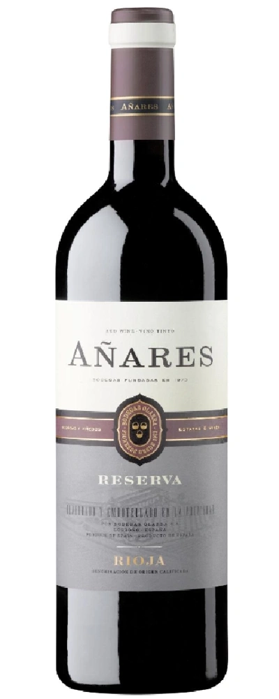 Wein AÑARES Reserva Rioja, Rotwein, Flasche, Etikett, spanisch, Weinanbaugebiet Rioja