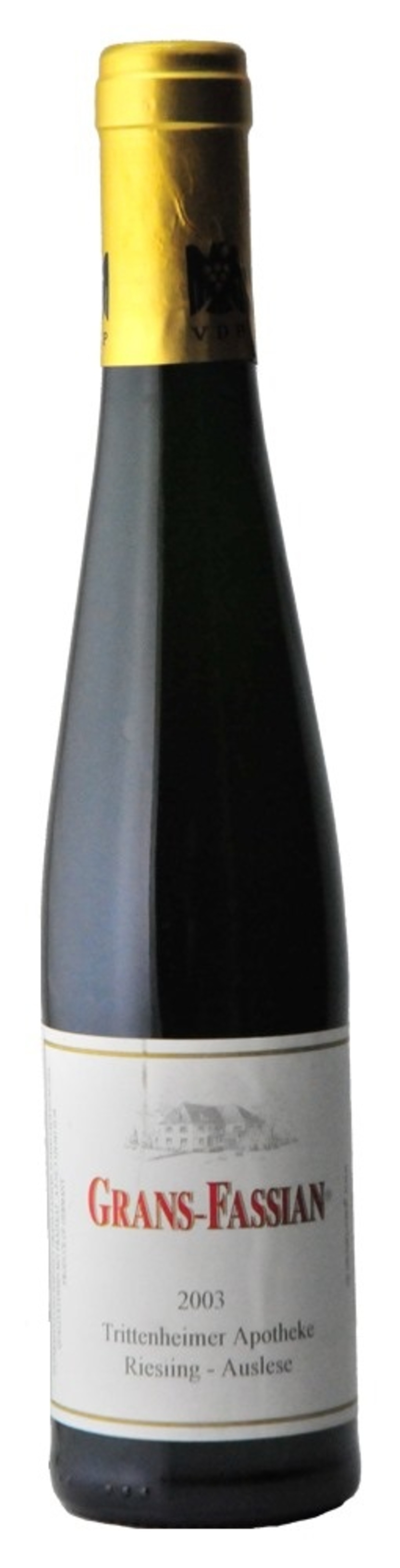 Weinflasche Grans-Fassian 2003 Trittenheimer Apotheke Riesling-Auslese