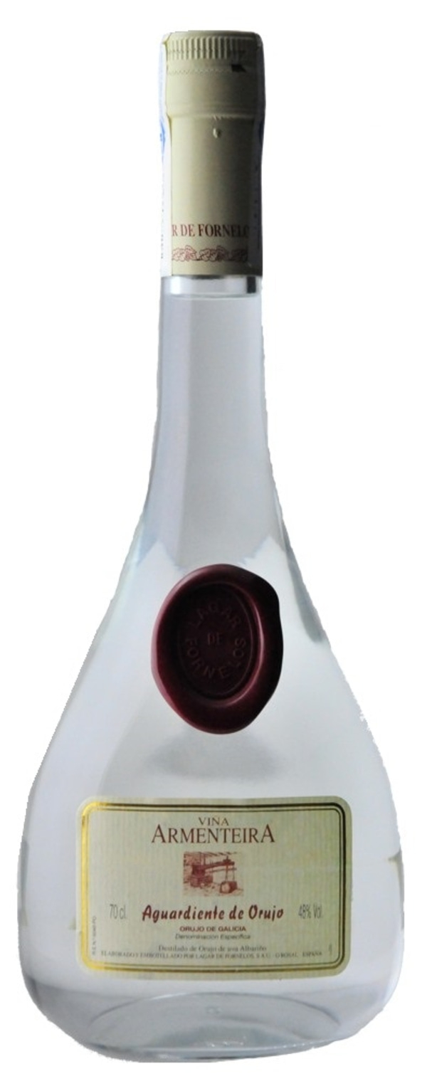 Flasche Vina Armenteira Aguardiente de Orujo, 48% Vol., 70cl, Schnaps, Alkohol