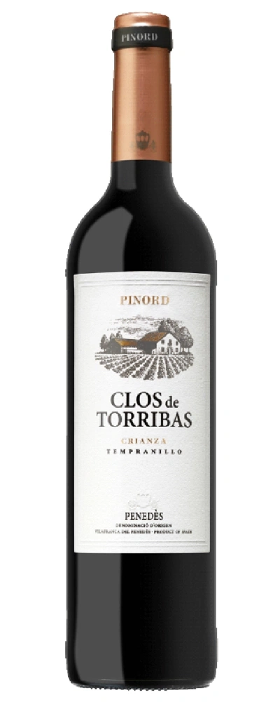 Eine Flasche Rotwein von Pinord Clos de Torribas Crianza Tempranillo