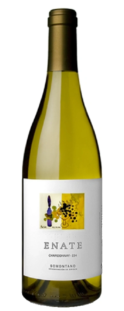 Eine Flasche Weißwein von Enate, Chardonnay-234, Somontano
