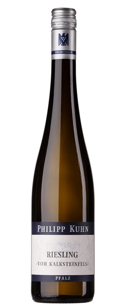 Weinflasche von Philipp Kuhn, Riesling, vom Kalksteinfels, Pfalz, VDP.Ortswein