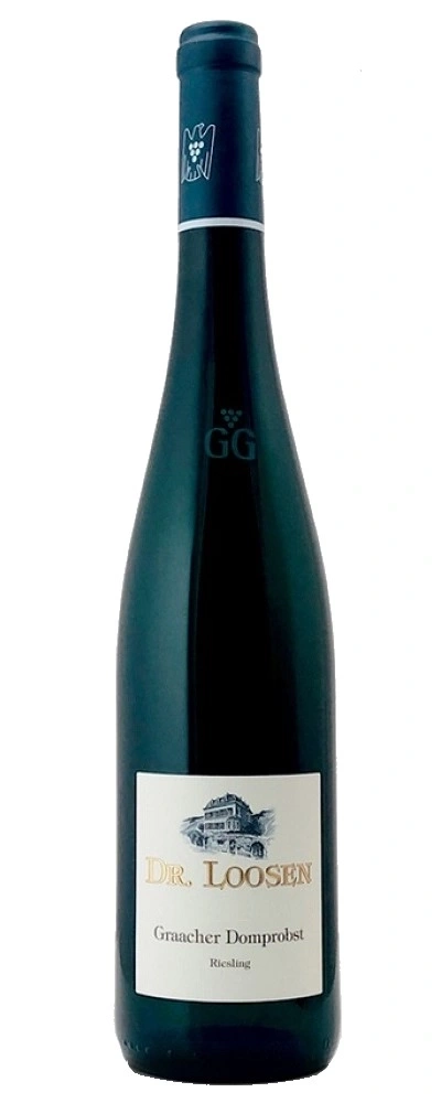 Weinflasche von Dr. Loosen, Graacher Domprobst Riesling, dunkelgrün