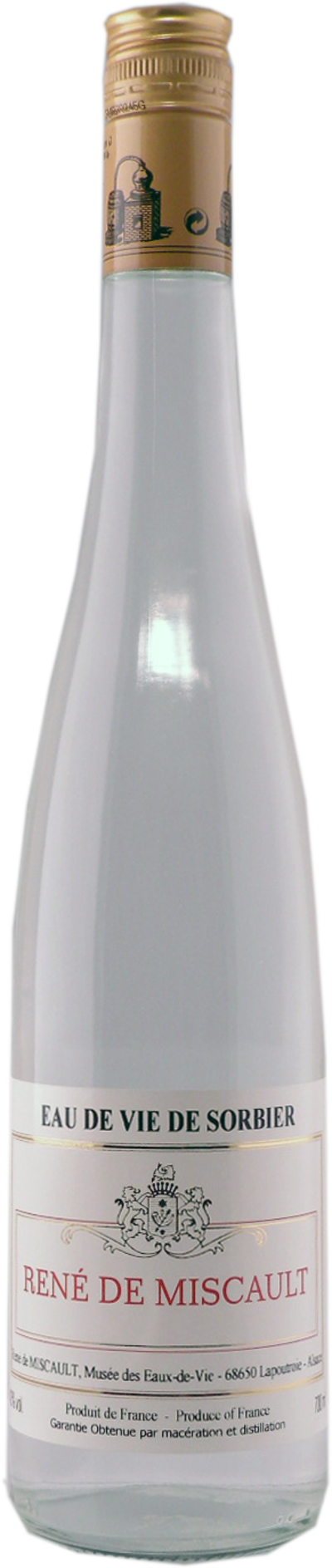 Eau de Vie de Sorbier Vogelbeere - 0,50l René de Miscault