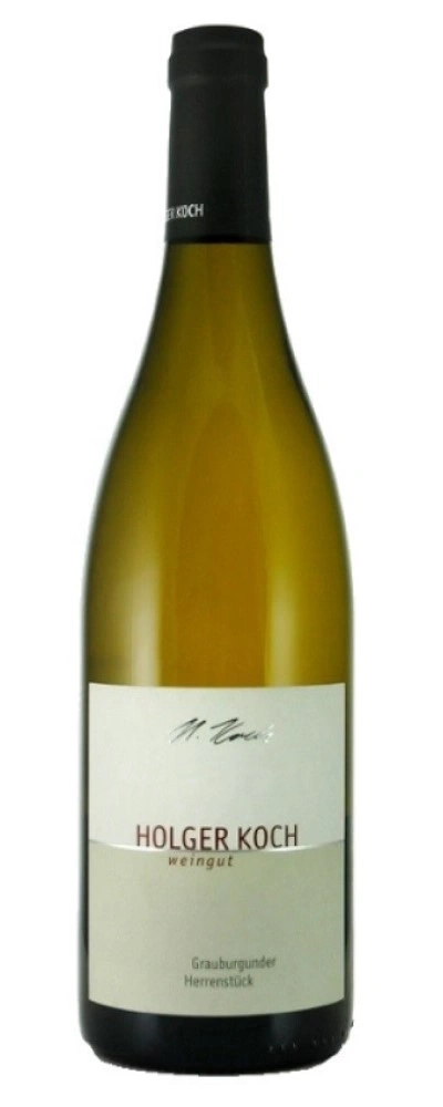 Weinflasche von Holger Koch, Grauburgunder Herrenstück, Weingut