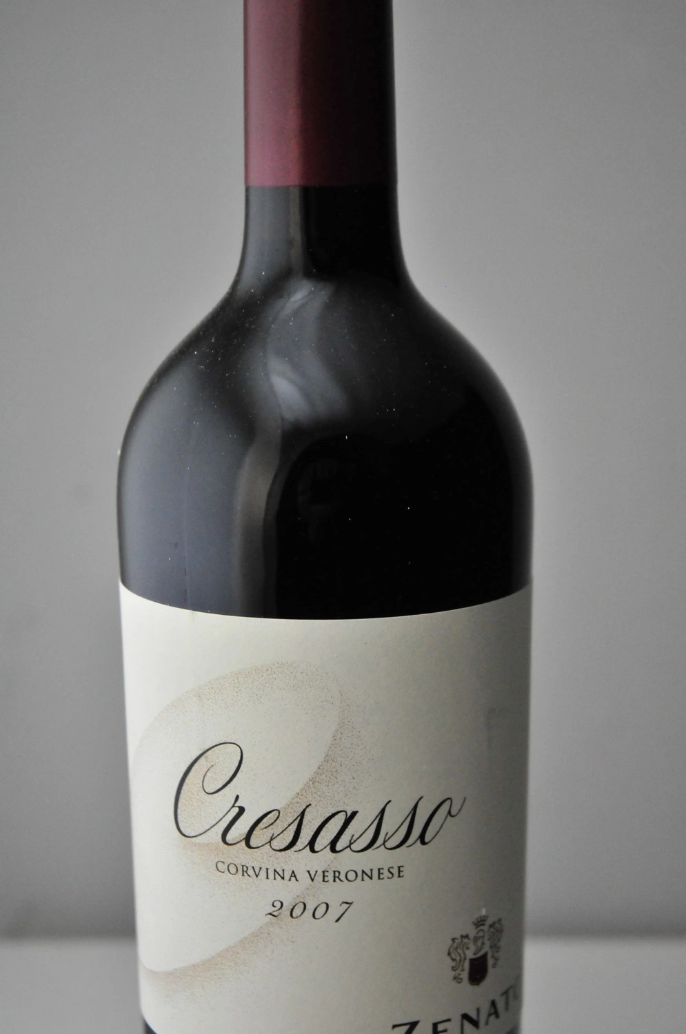 Wein-Etikett mit der Aufschrift Cresso, Corvina Veronese, 2007, Zenato