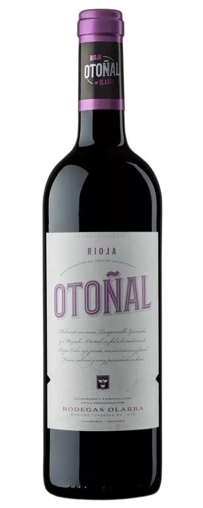 Wein Otonal Rioja, rot, spanisch, Bodegas Olarra, Tempranillo, Garnacha, Mazuelo, fruchtig, intensiv, frisch