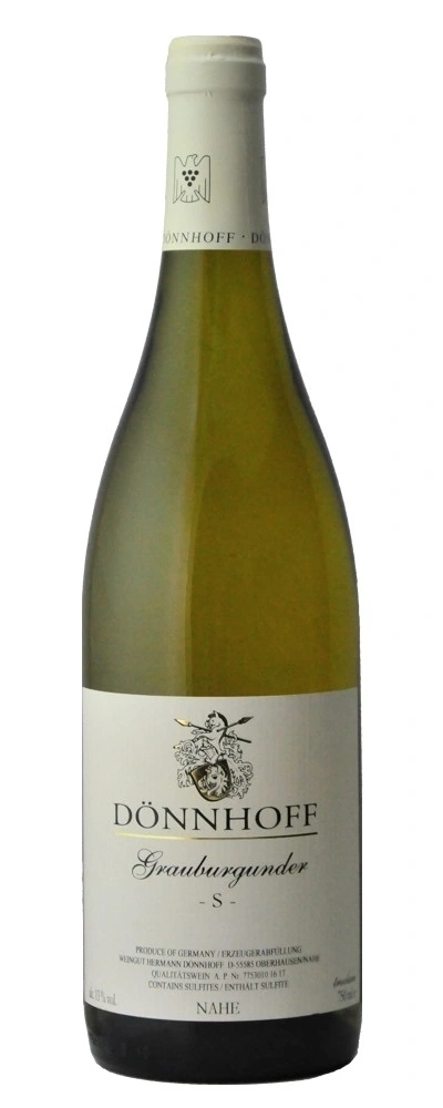 Weinflasche DÖNNHOFF Grauburgunder, Nahe, Deutschland, Weißwein, Wein, Flasche
