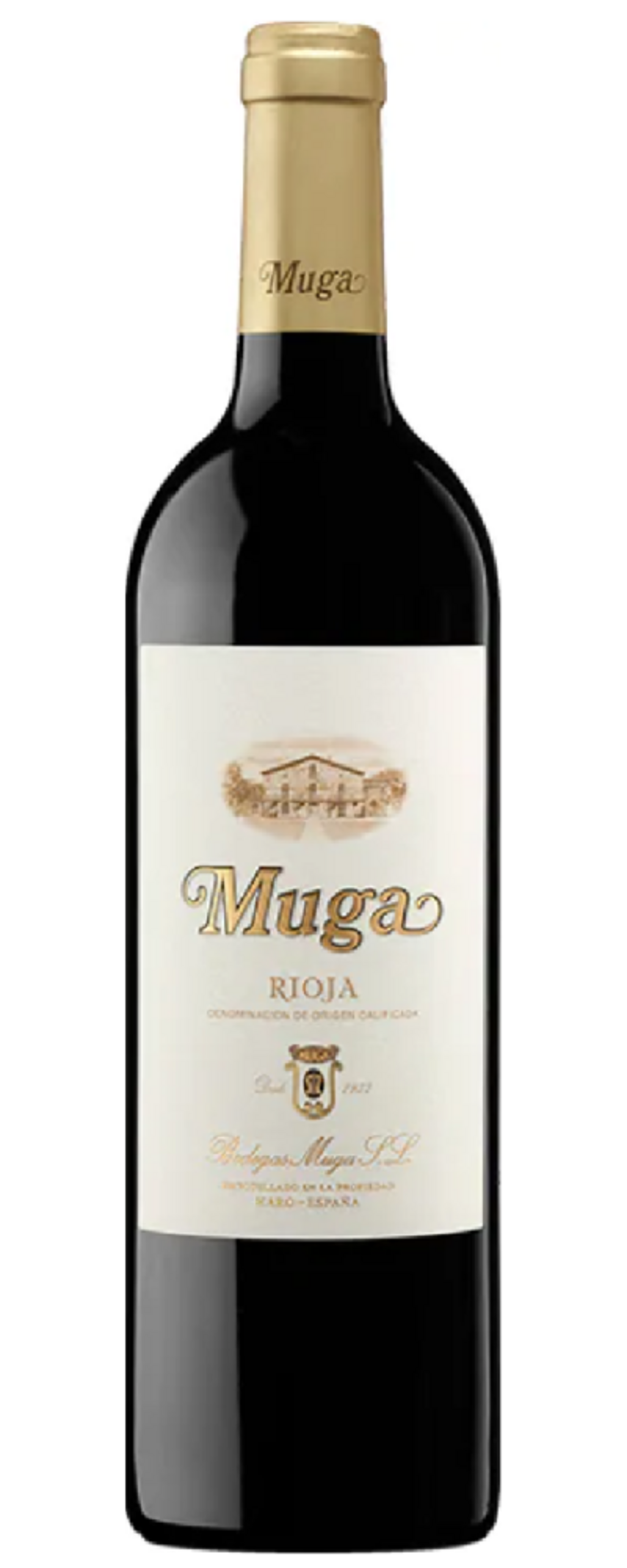 Wein Muga Rioja, rot, Flasche, Etikett, Bodegas Muga, Spanien, Weinbau, Getränk, Alkohol