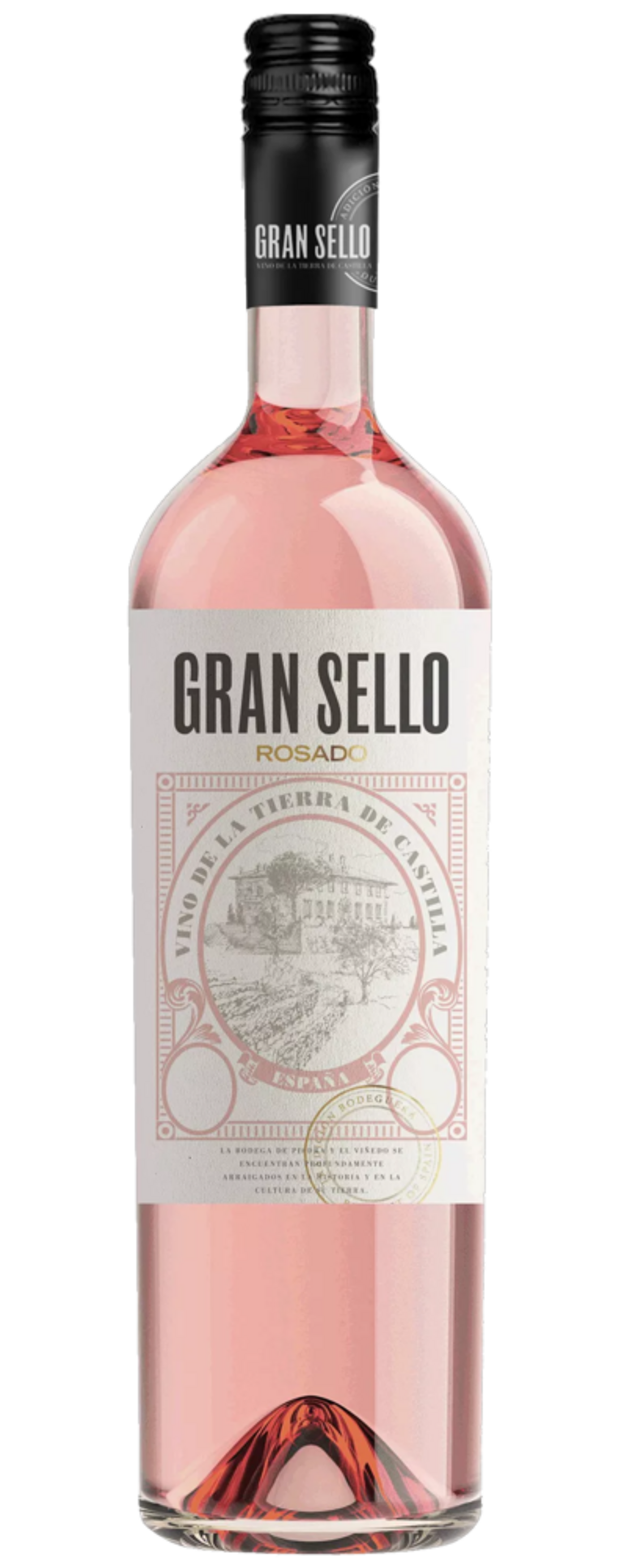 Gran Sello Rosado Wein, rosa Flasche, spanischer Wein, Wein aus der Region Castilla