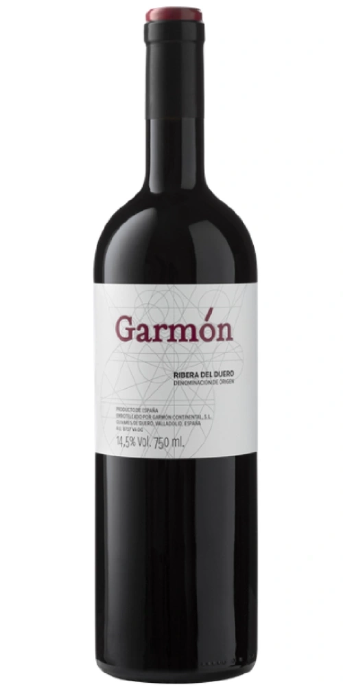 Wein mit Etikett von Garmón, Ribera del Duero, 750 ml.