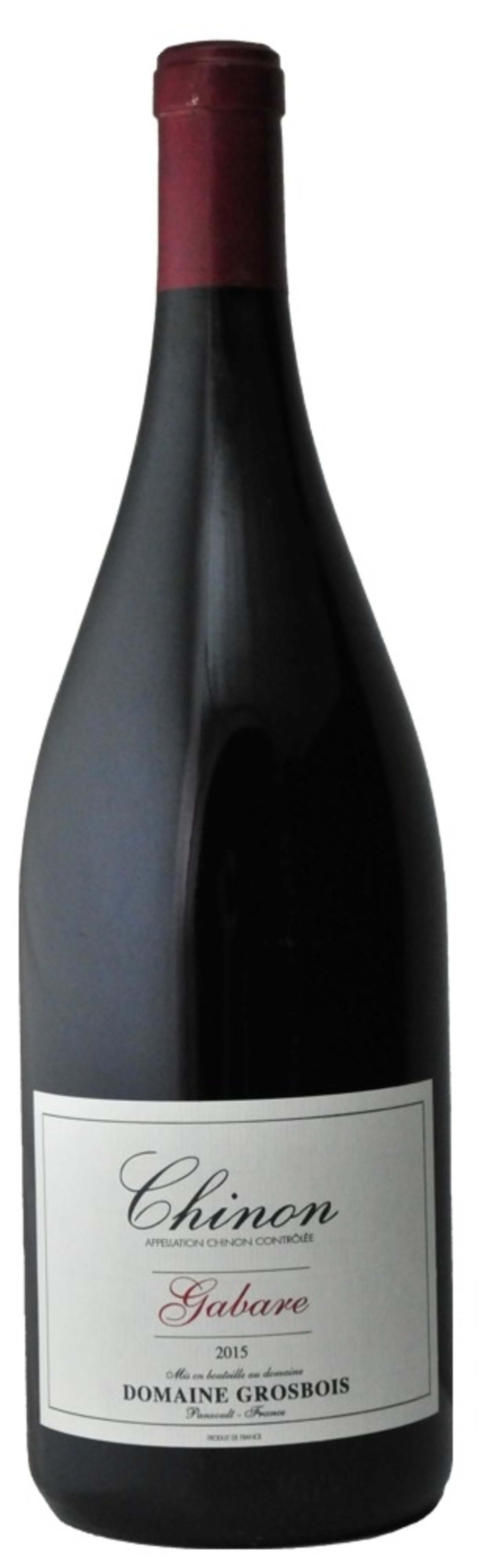 Wein, Chinon Gabare, 2015, Domaine Grosbois, Flasche, Rotwein, Frankreich