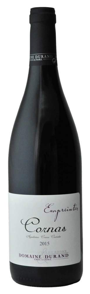 Wein-Flasche von Domaine Durand Cornas 2015, französische Weine, Rotwein
