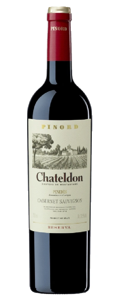 Eine Flasche Rotwein von Pinord Chateldon Cabernet Sauvignon Reserva
