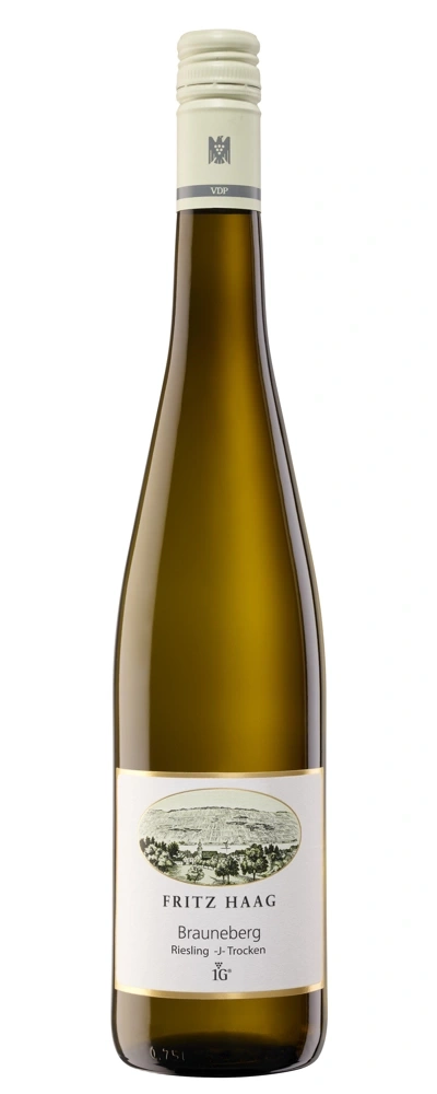 Weinflasche von Fritz Haag, Brauneberg Riesling -J-Trocken, 0.75l