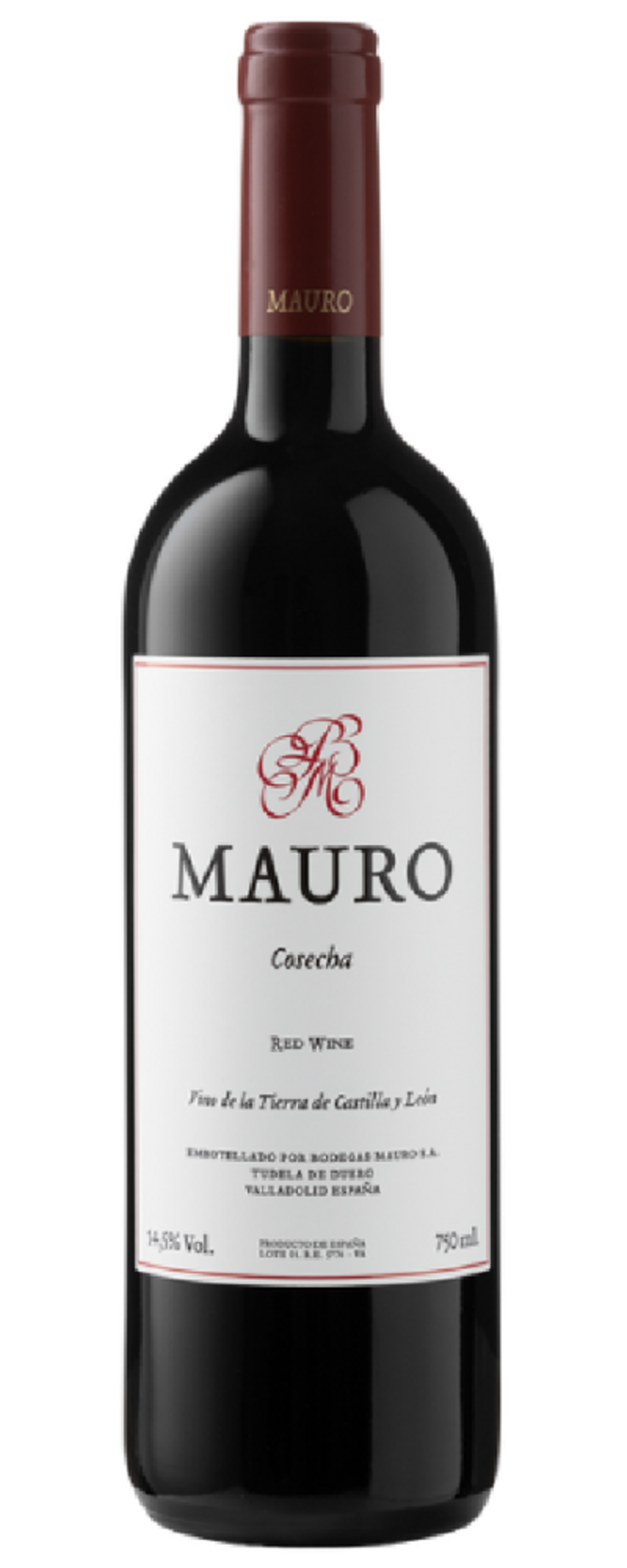 Wein, Rotwein, Mauro, Cosecha, 14,5% Vol., 750 ml, Castilla y León, Spanien, Flasche, Etikett