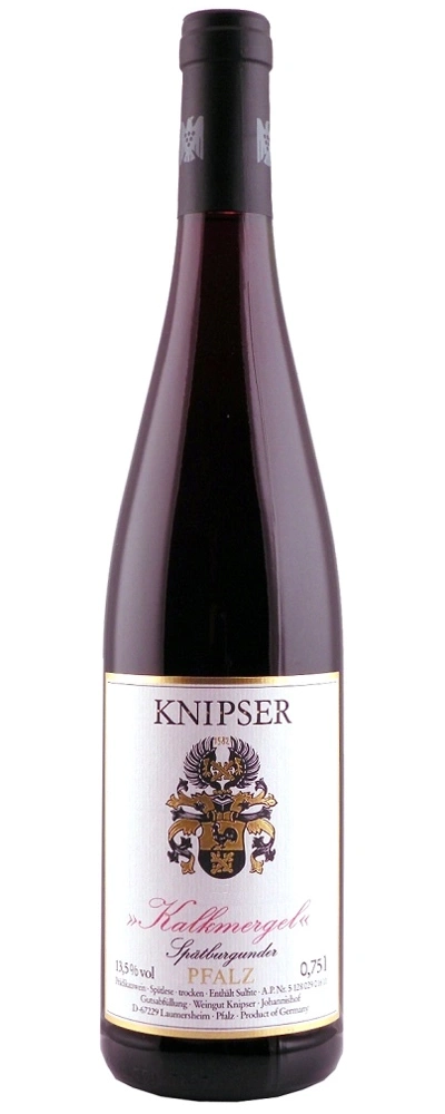 Wein-Flasche, KNIPSER, Kalkmergel Spätburgunder, 13,5% vol, PFALZ, 0,75l, Wein