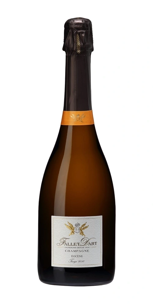 Flasche Champagner, Marke Fallet-Dart, mit Etikett