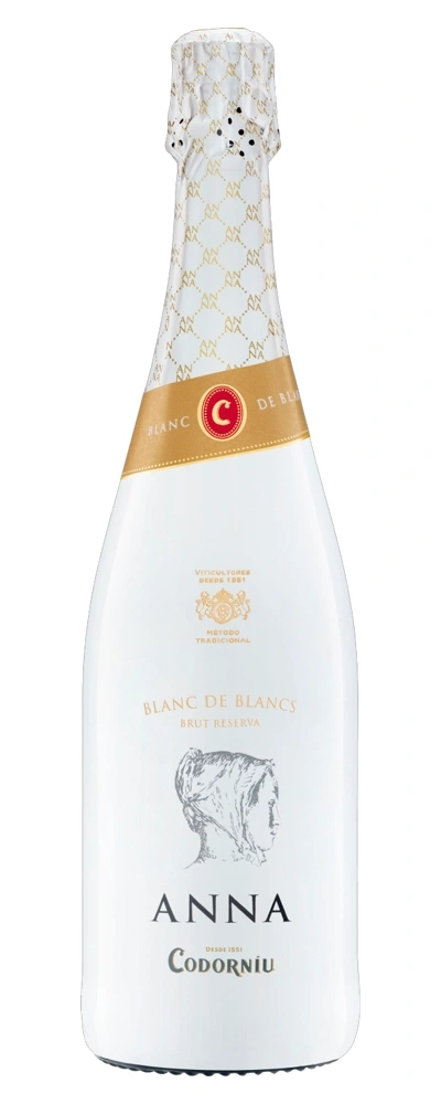 Eine Flasche Codorníu Anna de Blancs Brut Reserva Sekt